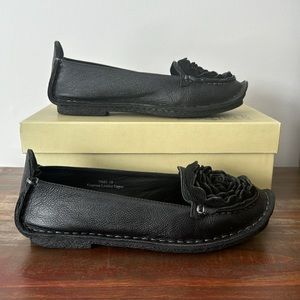 L’Artiste by Spring Step Women's Dezi Flat black leather slip on shoe si…